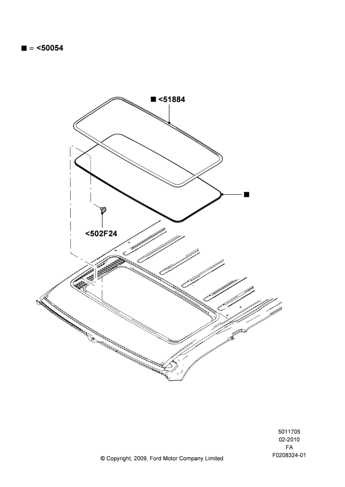 05 - Sliding Roof Panel; 22/FEB/2010-05/JUL/2016