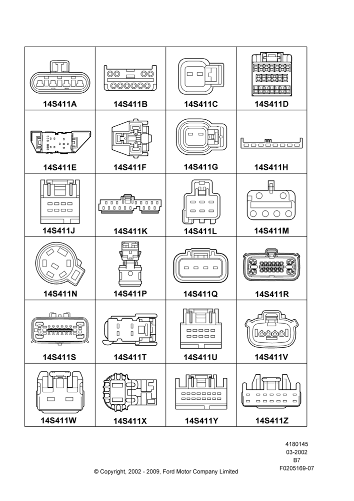 45GB - Pigtail Wiring Kits, Miscellaneous, Page B; 18/MAR/2002-29/JUN/2009