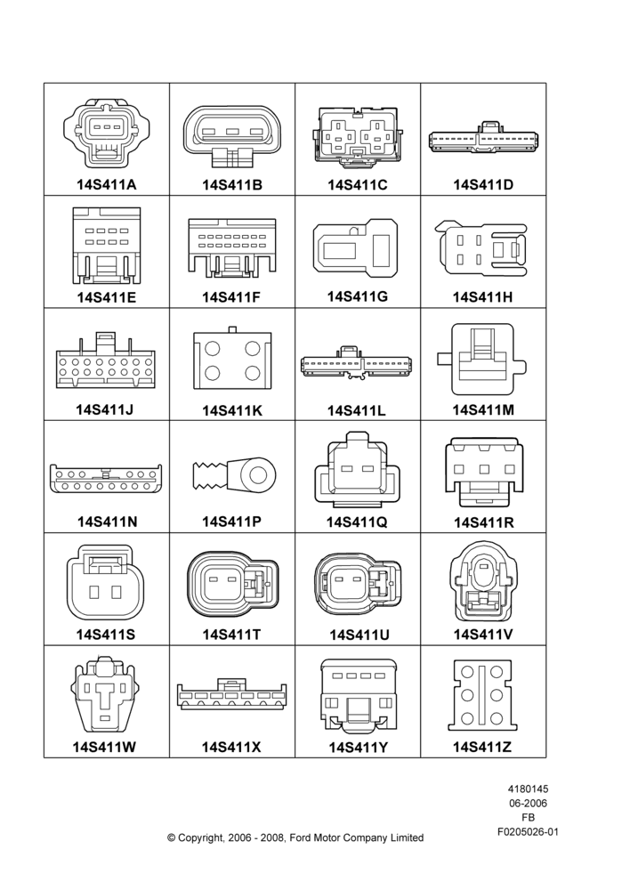 45G - Pigtail Wiring Kits, Miscellaneous, Page A; 19/JUN/2006-26/SEP/2011