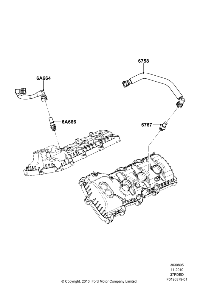 05B - Emission Control - Crankcase, 3.7L 4V PFI V6 NA Gas; 03/NOV/2010-23/DEC/2014