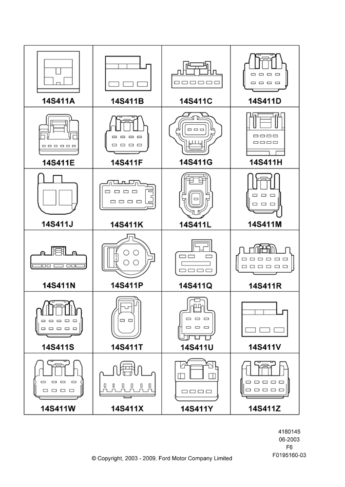 45AA - Pigtail Wiring Kits, Page A, Switches; 02/JUN/2003-06/JUL/2009