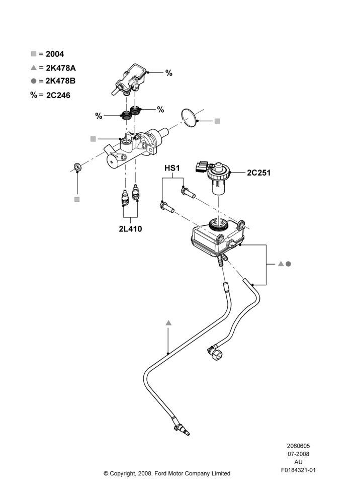 05D - Master Cylinder - Brake System, Less Anti-Lock Braking System; 21/JUL/2008-07/DEC/2010