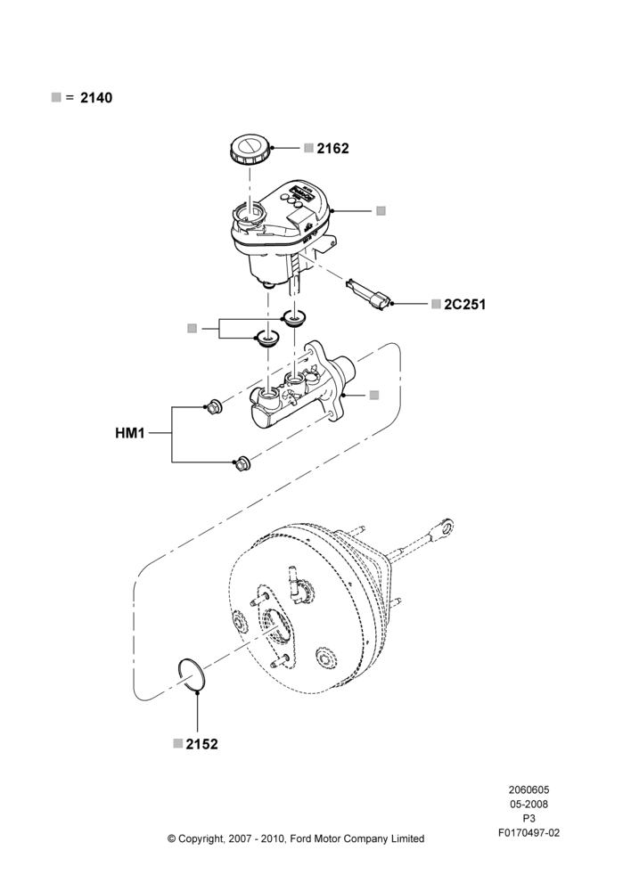 05A - Master Cylinder - Brake System; 02/MAY/2008-29/FEB/2012