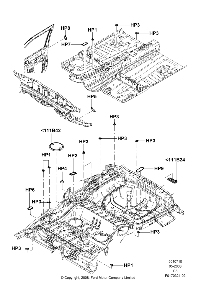 10 - Plugs - Floor Pan; 02/MAY/2008