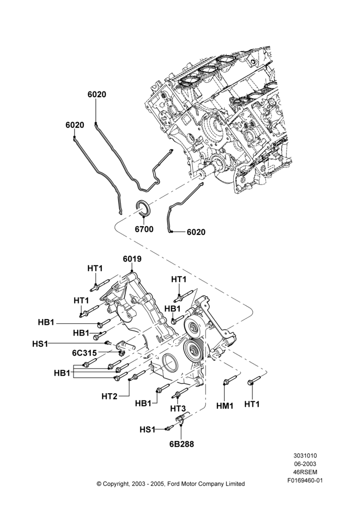 Timing Gear Covers, Romeo 4.6 SOHC EFI