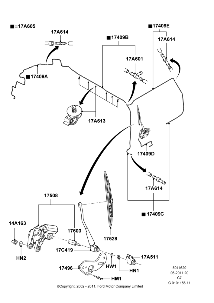 20 - Rear Window Wiper and Washer; 20/MAY/2002