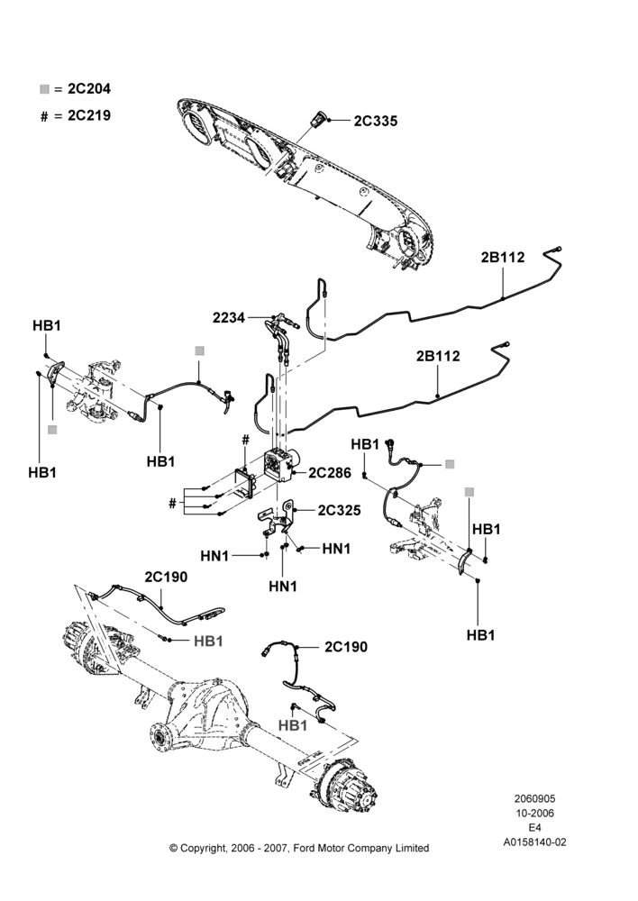 05H - Anti-Lock Braking System, Ford 350 Series, Traction Control with Advance Trac; 06/AUG/2007-18/AUG/2008