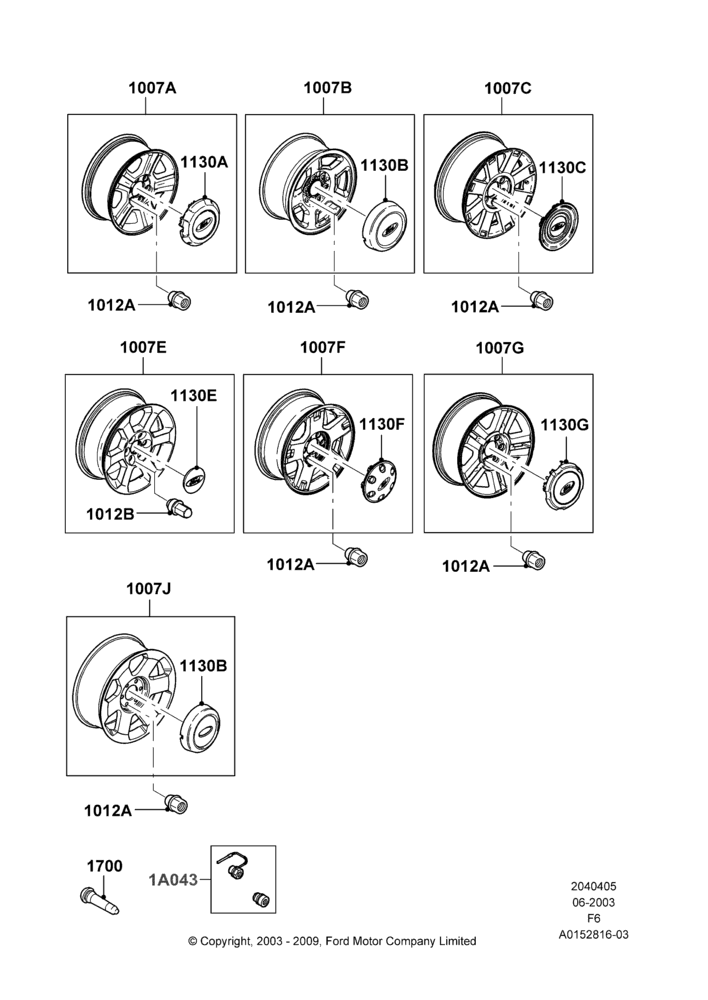 05XA - Wheels, Ford 150 Series, Accessory, Additional Parts May Be Required, Refer To The Installation Instructions Found Under Tech Specs At The Genuine Ford Accessory (GFA) Web Site, See Vehicle Restrictions And Modification Requirements, www.fordaccessoriesstore.com, www.lincolnaccessories.com; 02/JUN/2003-18/AUG/2008