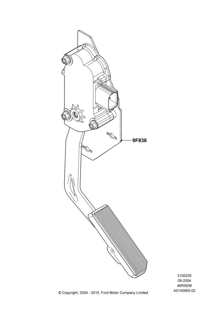 05D - Accelerator/Injection Pump Controls, Romeo 4.6 SOHC EFI; 02/AUG/2004-04/AUG/2014