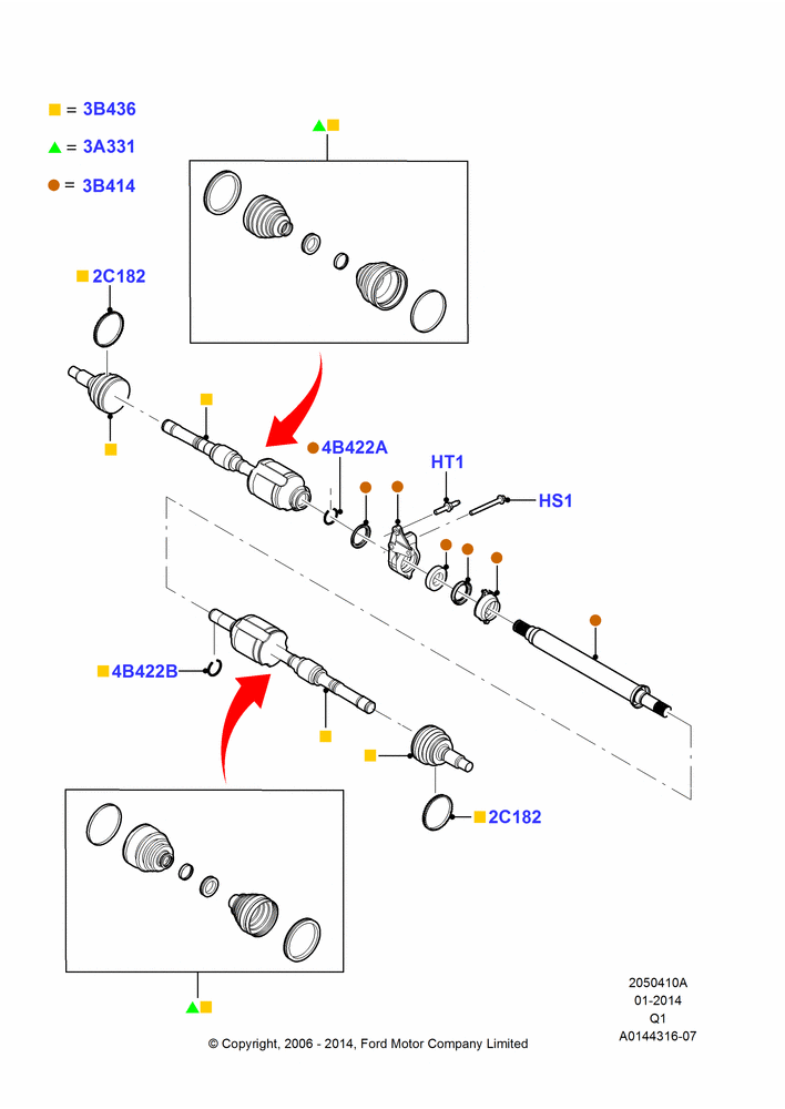 10A - Drive Shaft - Front Axle Drive, LHD 2WD (Front Wheel Drive); 06/NOV/2006-08/AUG/2011