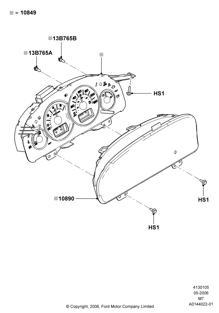 05A - Instrument Cluster; 01/MAY/2006-08/JAN/2007