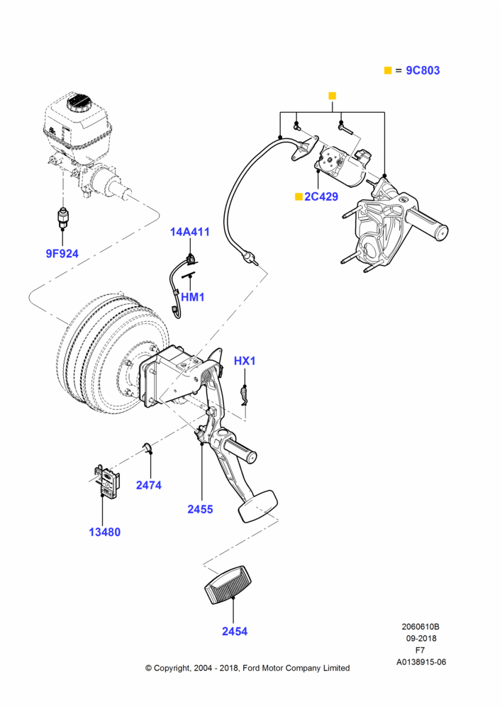 Brake and Clutch Controls, Adjustable Accl/Brake Foot Pedals