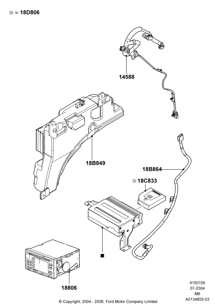 05B - Audio Equipment - Original Fit, With Navigation System; 26/JUL/2004-01/MAY/2006