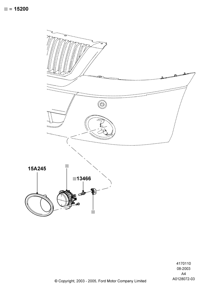 Front Fog Lamps, Lincoln/Mercury Series