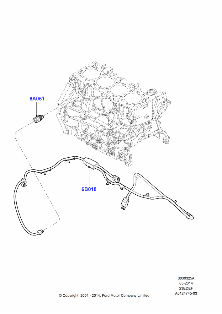 Engine Heater, 2.3LI4 16v Gas/Electric DOHC Hybrid