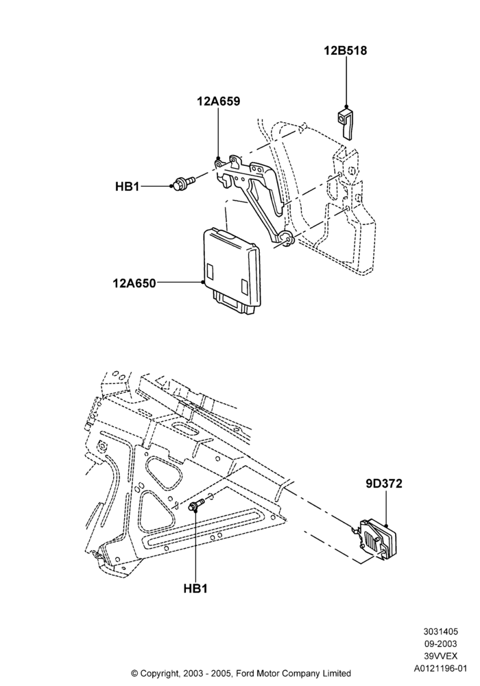 05A - Engine Modules and Sensors, (+)"CDN/MEX/USA", 3.9L OHV EFI NA V6 GAS; 05/SEP/2003-12/MAY/2004