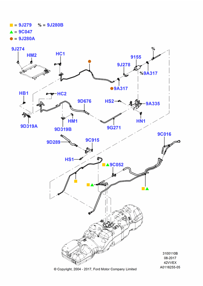 10B - Fuel Lines, 4.2L V6 12v OHV EFI; 23/AUG/2004-17/JUL/2006