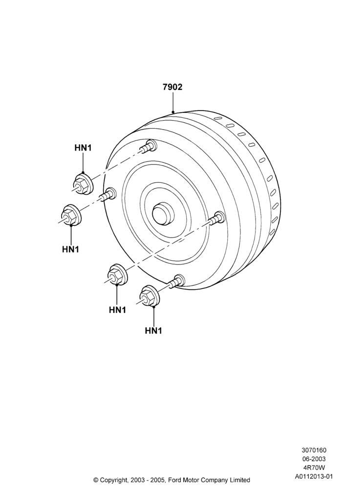 60B - Converter, 4R70/4R75 W/E 4 Speed Trans; 02/JUN/2003-23/DEC/2014