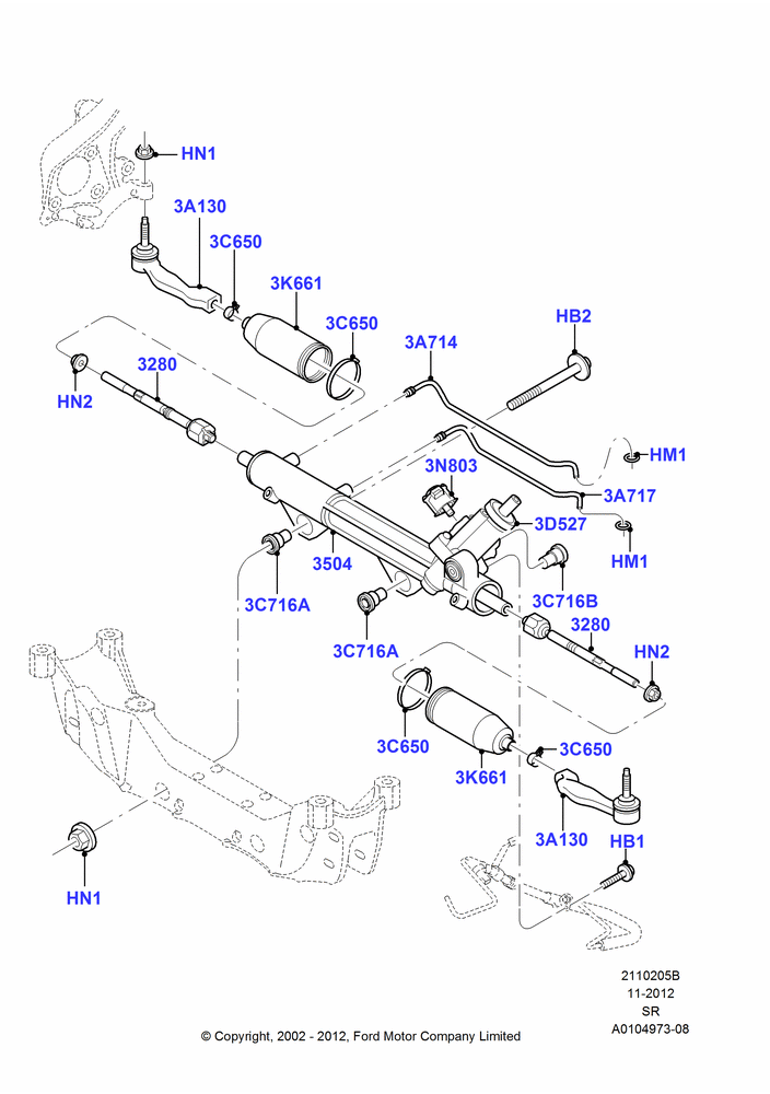 05B - Steering Gear; 18/NOV/2002-01/JUL/2005