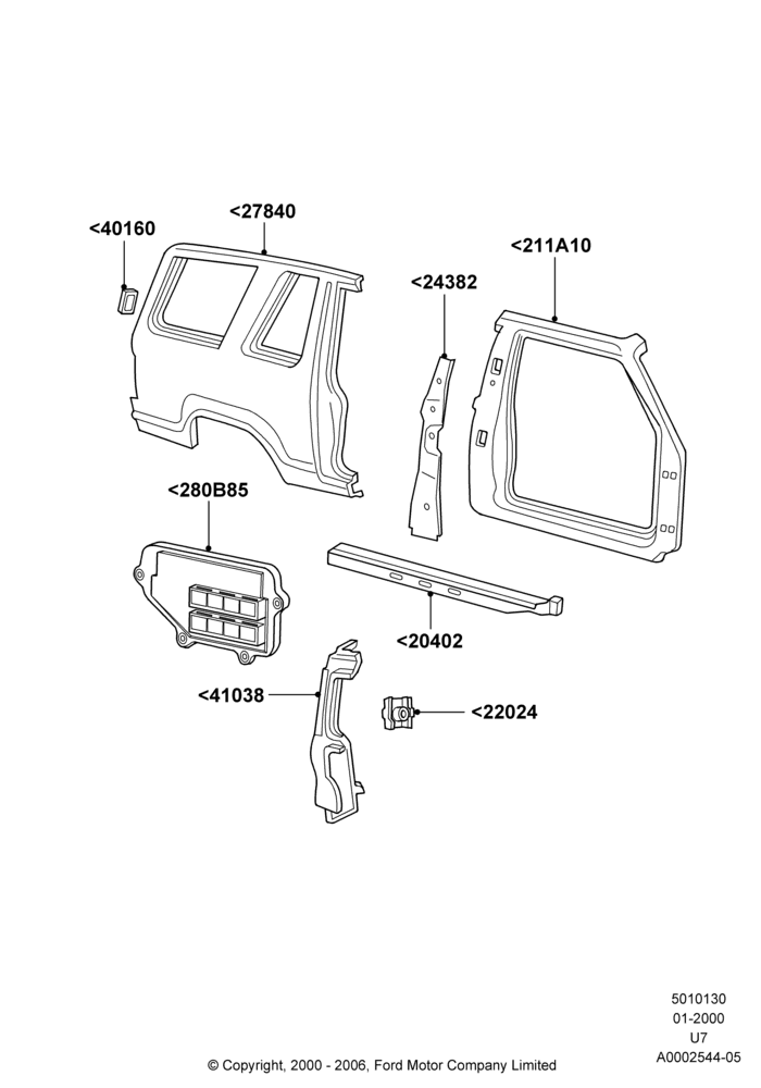 30 - Side Panels - Outer; 31/JAN/2000-09/MAY/2003