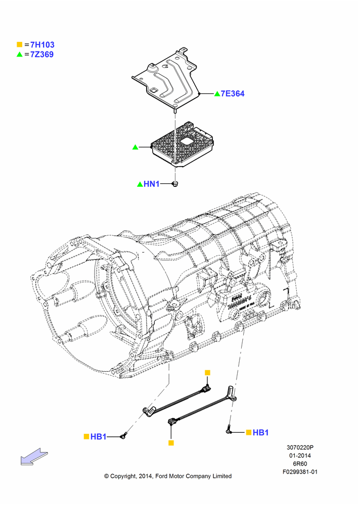 Transmission Modules and Sensors, 6 Speed Auto Transmission (6R140), 6 Speed Auto Trans (6R140)