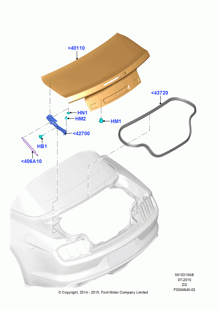 15AB - Luggage Compartment Door, Convertible; 29/SEP/2014