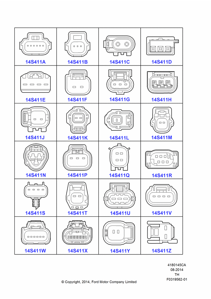 45CA - Pigtail Wiring Kits, Page A, Sensors; 21/APR/2014