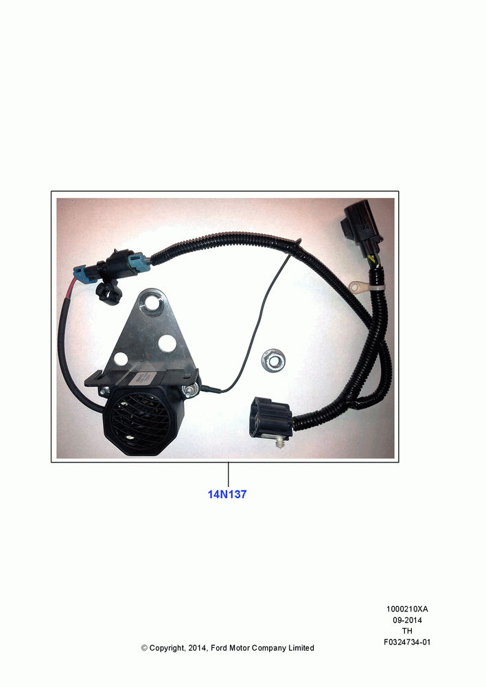 10XA - Emergency and Safety Equipment, Back-Up Alarm, Accessory; 21/APR/2014