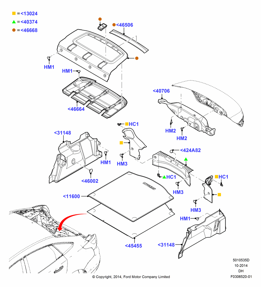 35D - Load Compartment Trim, 4 Door Sedan; 08/DEC/2014-04/MAY/2018