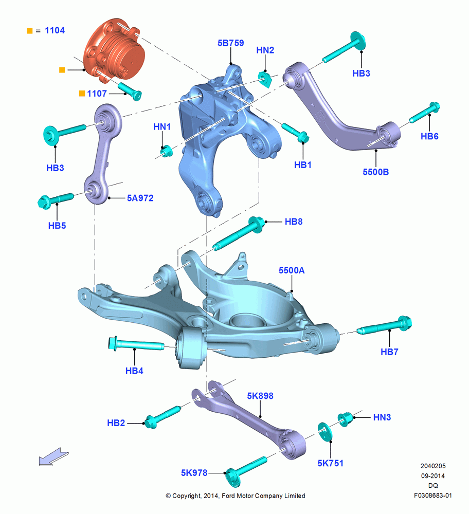 05 - Rear Knuckle and Suspension Arms; 19/JAN/2015