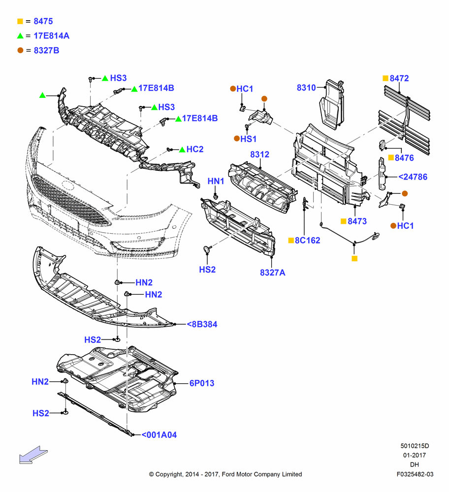 15D - Air Deflectors, With Kysor Radiator Shutter, Less BEV Version; 08/DEC/2014-04/MAY/2018