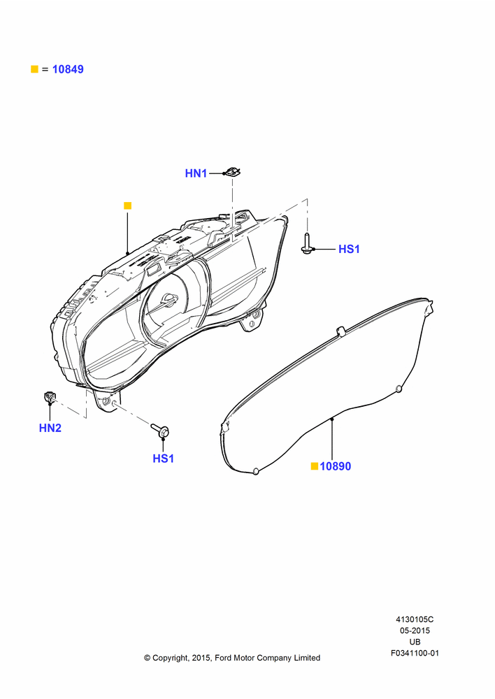 05C - Instrument Cluster, With High Series Cluster; 04/MAY/2015-03/MAR/2019