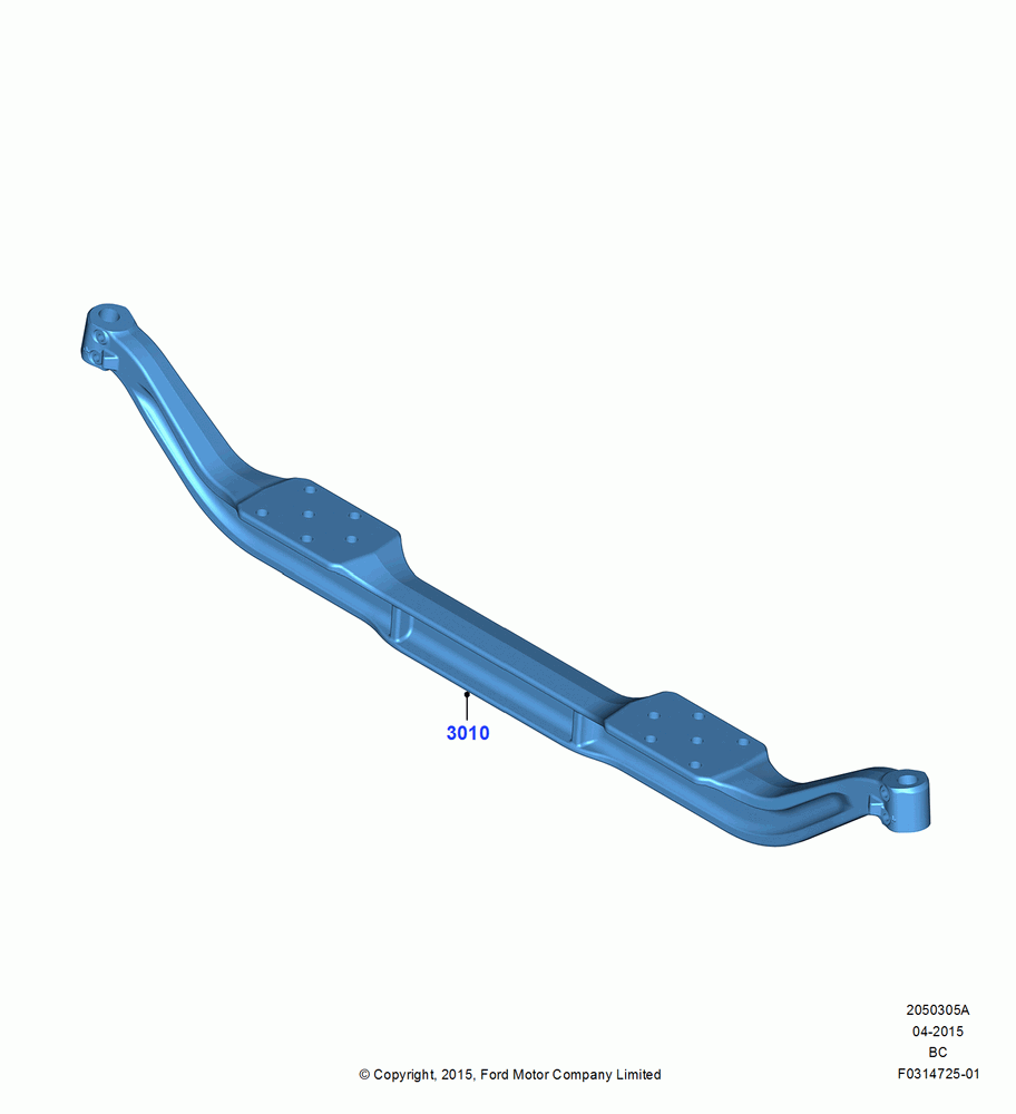 05A - Front Axle Case, 8500 LB. Front Axle; 13/JUL/2015