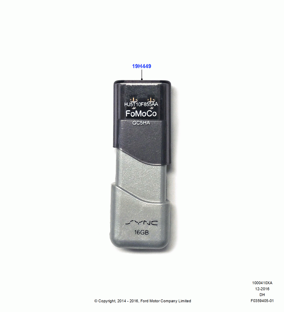 10XA - Audio Equipment - Accessory, Sync Navigation Memory Stick Up Grade, Accessory; 08/DEC/2014-04/MAY/2018