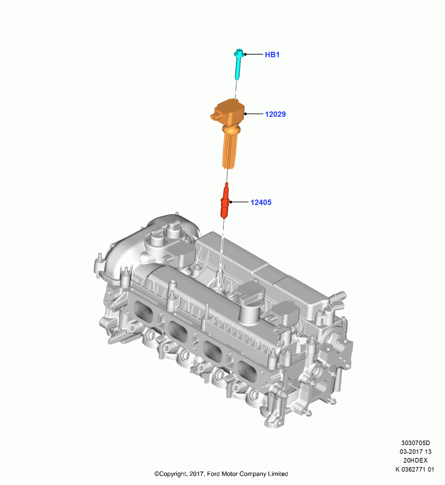 05D - Ignition Coil and Wires/Spark Plugs, 2.0L TIVCT DI NA I4, (+)"ASM/FNA/GU/MEX/MPS/SN/PR/VIR"; 11/SEP/2017