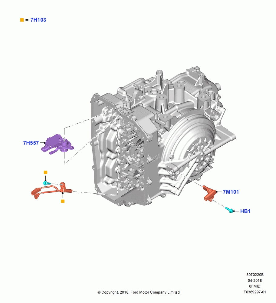 20B - Transmission Modules and Sensors, 8 Speed Auto Trans 8F35; 06/SEP/2018