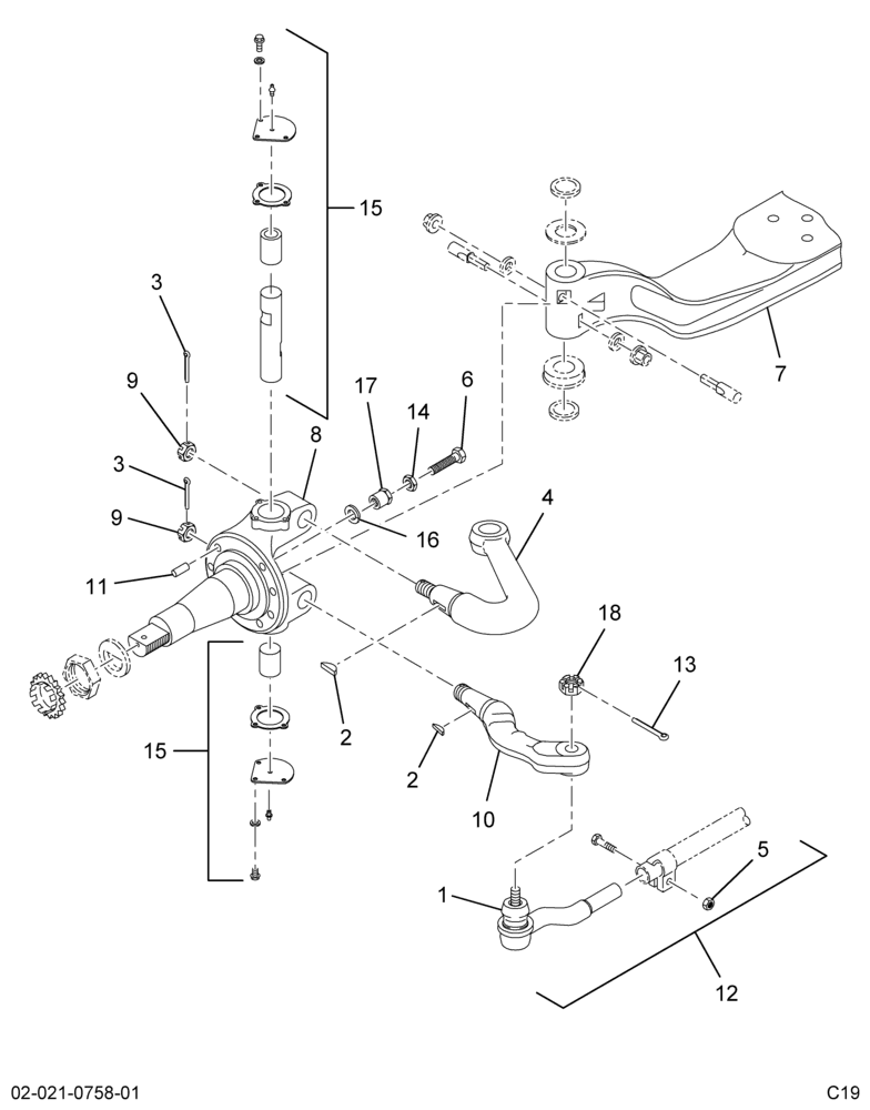 ..AXLE,FRT L/BK , 14K, MER, 02AS (Intl. 3844643C93)
