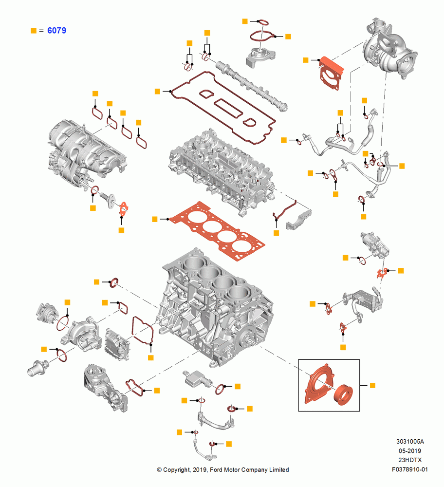 05A - Engine Gasket Kits, 2.3L EcoBoost; 06/MAY/2019