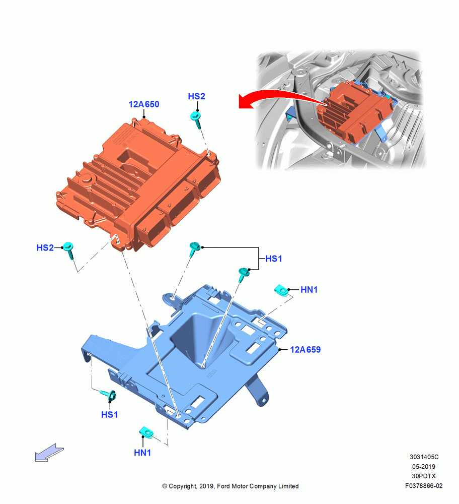 05C - Engine Modules and Sensors, 3.0L GTDI TC V6 Petrol, 3.0L Nano-D4-G-GTDI-CD6R-PHEV; 06/MAY/2019