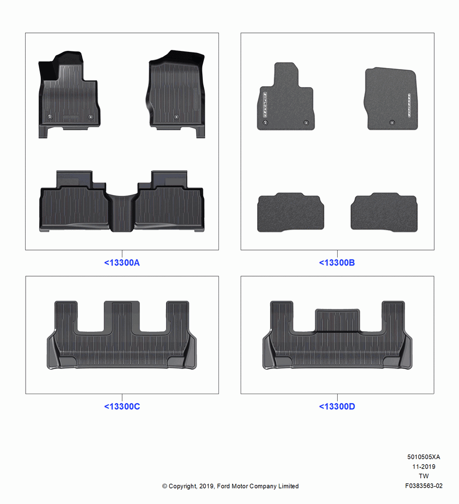 05XA - Floor Trim, Accessory; 06/MAY/2019