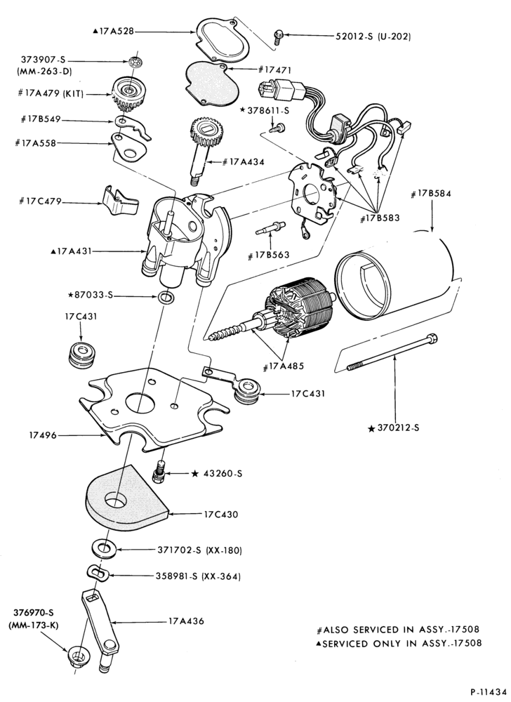 175 - SPEEDOMETER, BUMPERS, MIRRORS AND WIPERS-Windshield wiper, washer- wiper motor