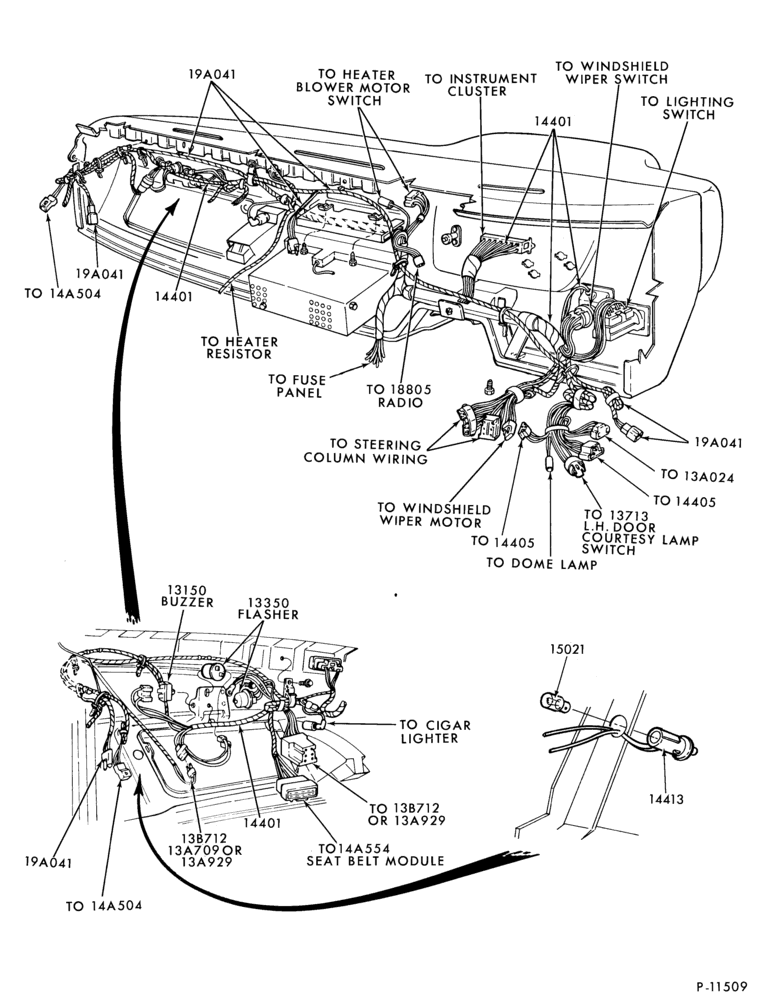 140.1 - ELECTRICAL SYSTEMS-Wiring system - Instrument panel