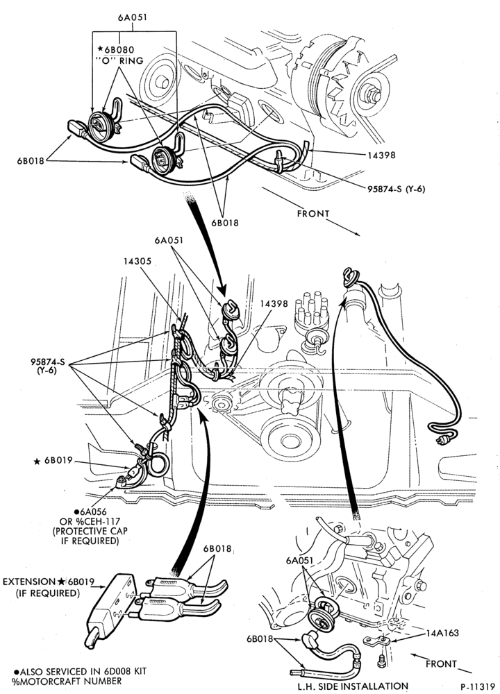 60 - 6 CYL. 4.9L (300 C.I.D.)-Engine block immersion heater