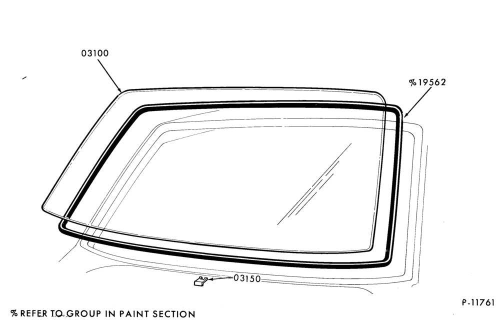 030 - BODY FRONT-Windshield