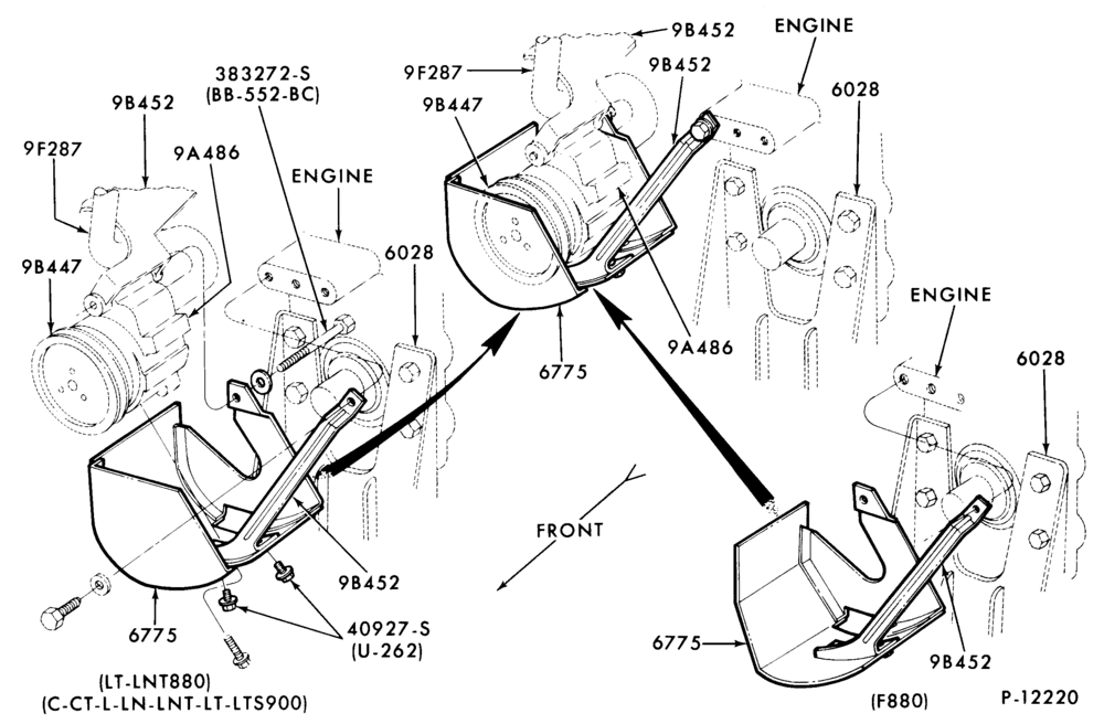94 - 8 CYL. 7.8L AND 8.8L (477 AND 534 C.I.D.) GAS-THERMACTOR SPLASH SHIELD