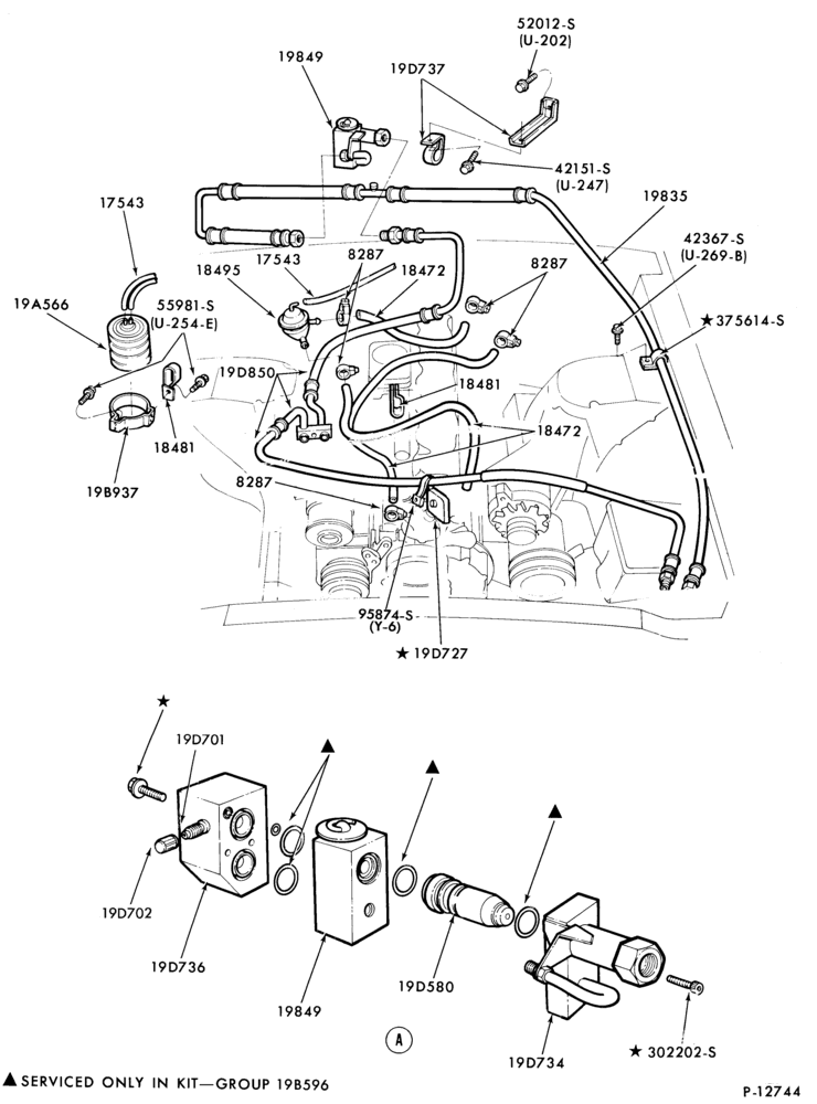 197.2 - AIR CONDITIONER-Engine Compartment- integral - 6 cyl.