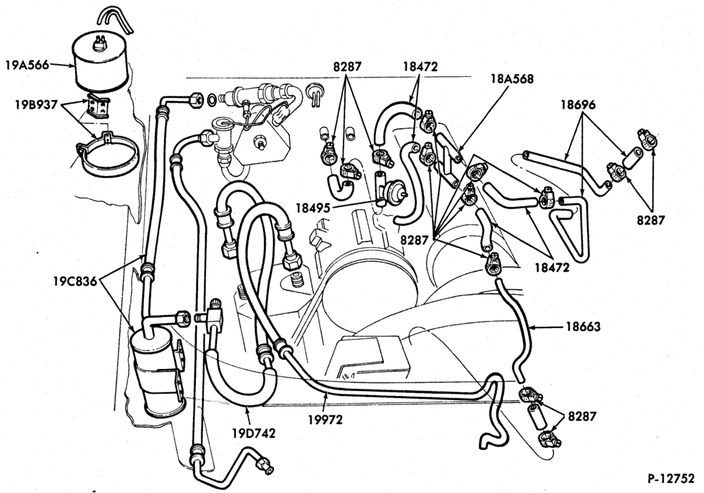 197.1 - AIR CONDITIONER-Engine Compartment - integral- Pinto