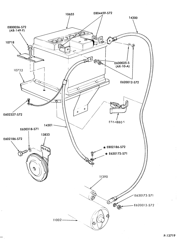 ELECTRICAL SYSTEMS-Wiring system - horn, battery and related parts