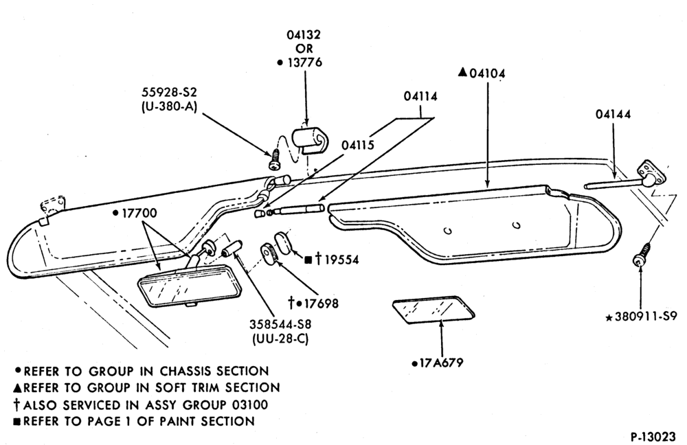 030 - SPEEDOMETER, BUMPERS, MIRRORS AND WIPERS-Mirror - inside