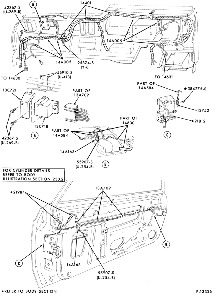 137 - LAMPS-Illuminated entry system- wiring system and related parts